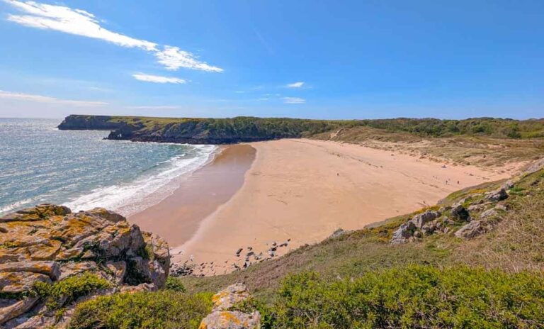 view of barafundle Bay