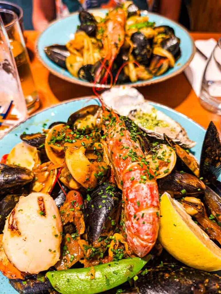 2 seafood dishes filling
