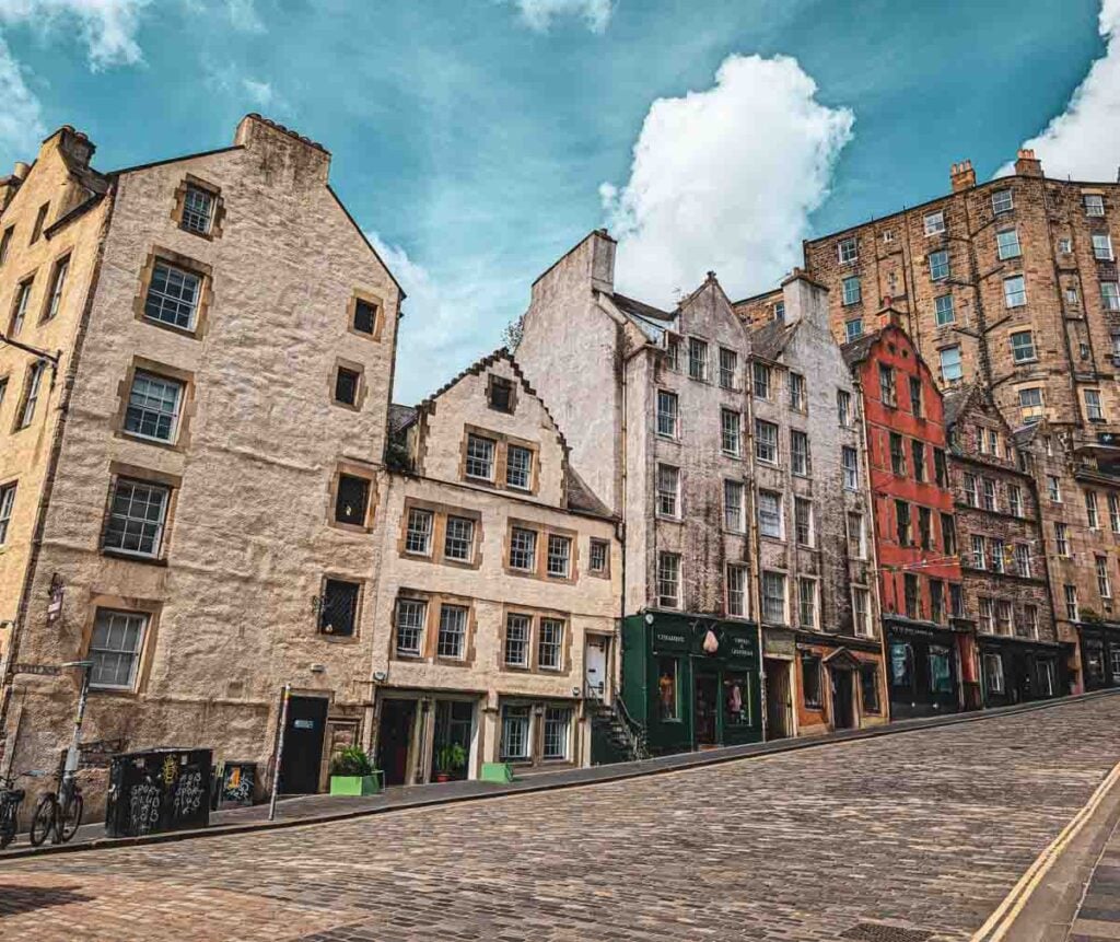 bottom of Victoria Street Edinburgh