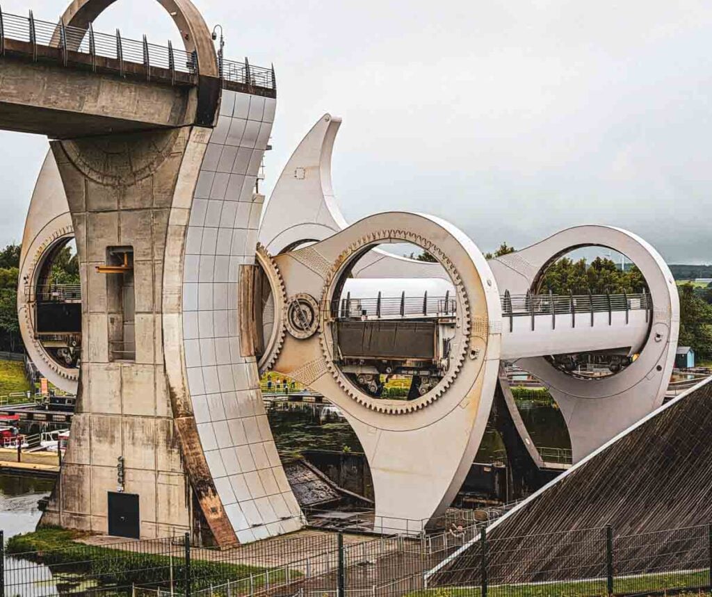 falkirk wheel in action
