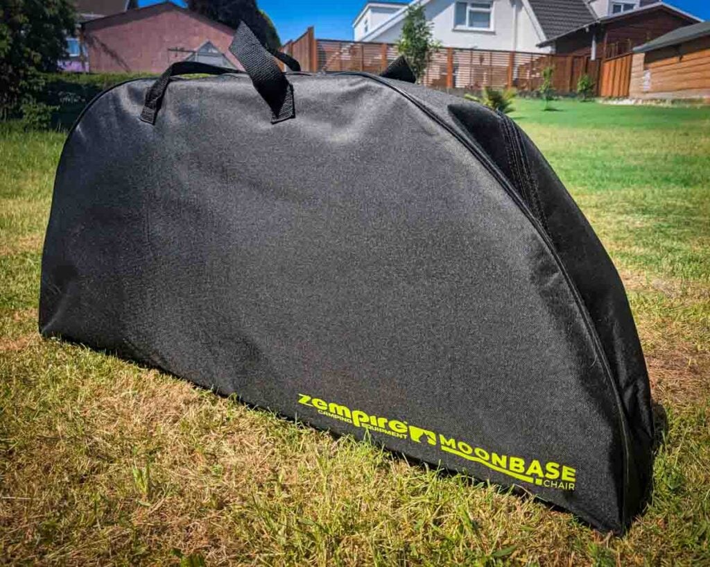 packed up Zempire Moonbase Camping Chair