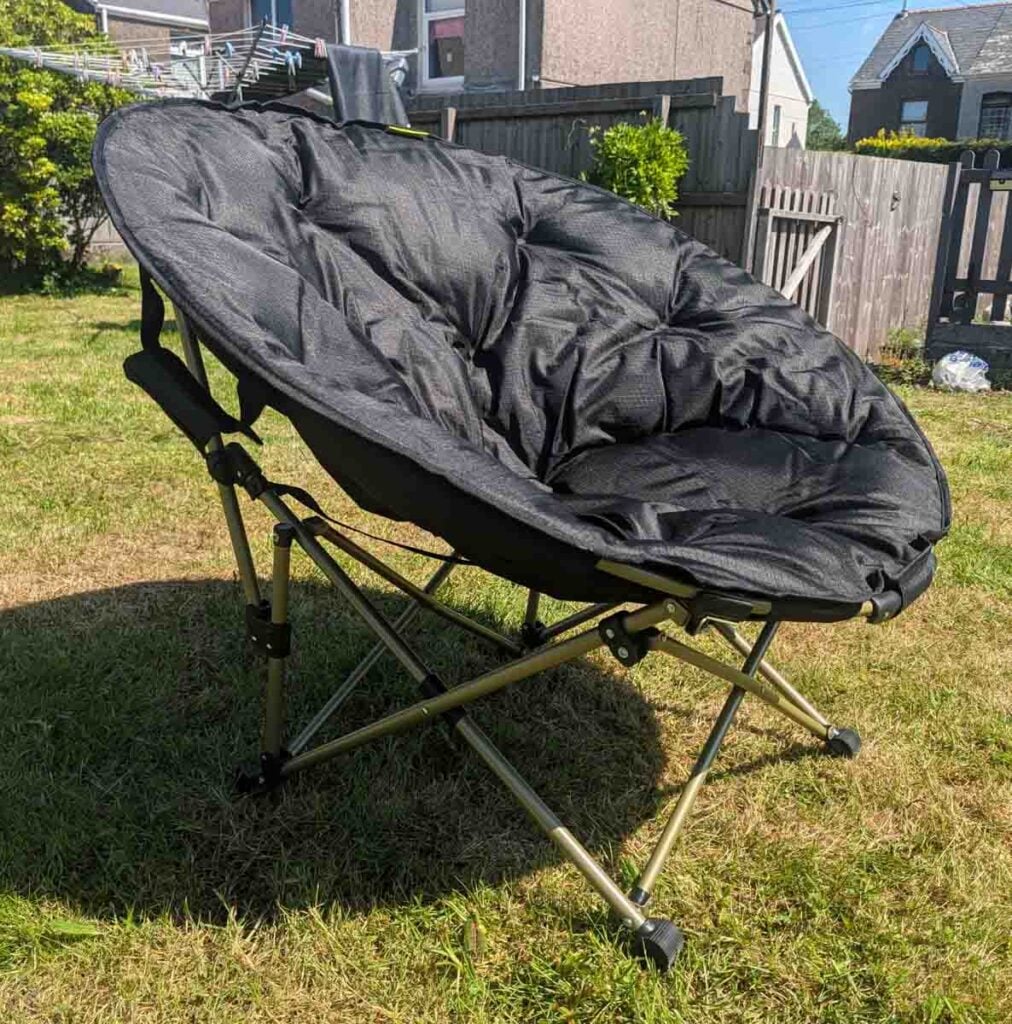 side view of Zempire Moonbase Camping Chair