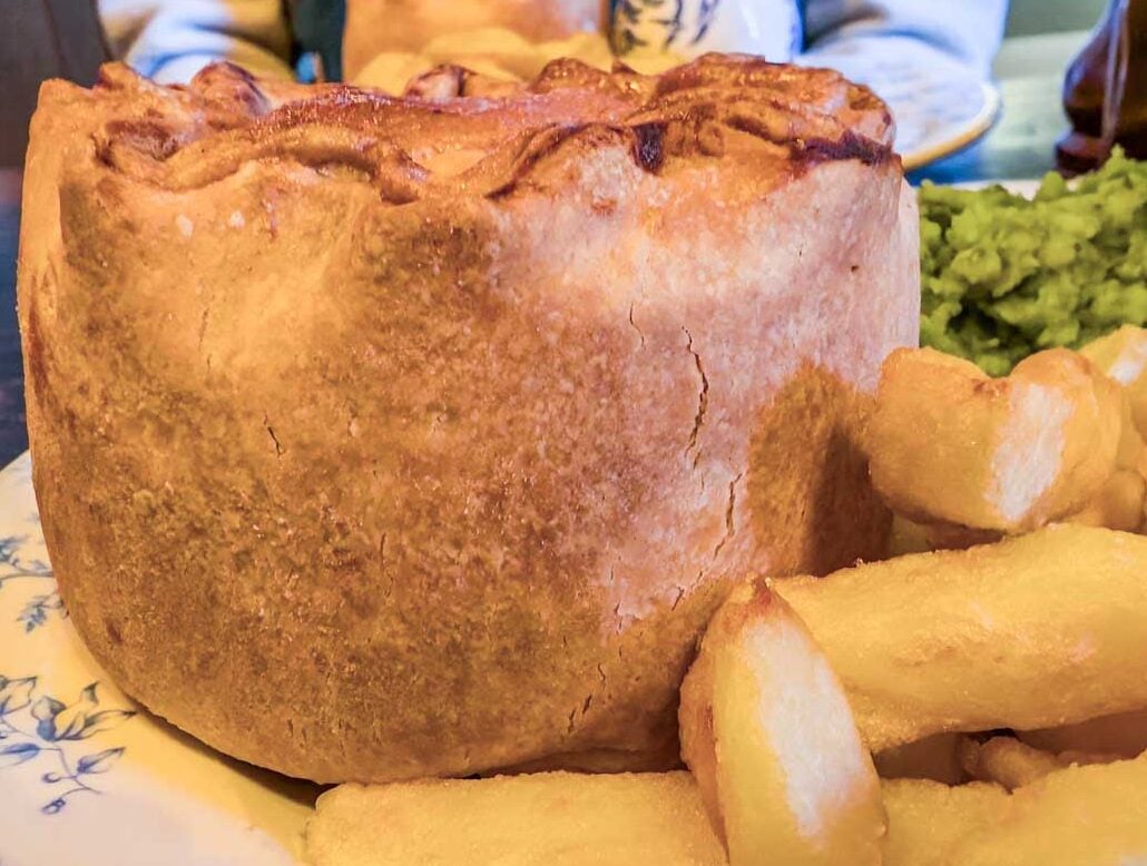 steak and ale pie at the Fitzherbert Arms