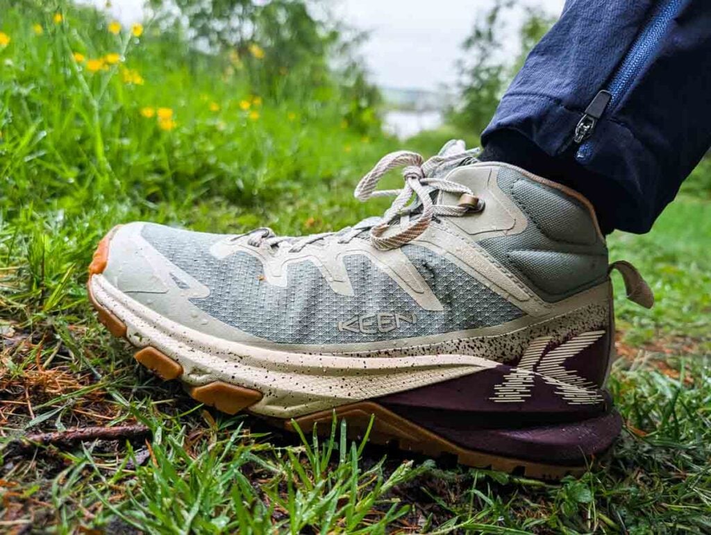 wearing the KEEN Women's Targhee Apex Waterproof Boot
