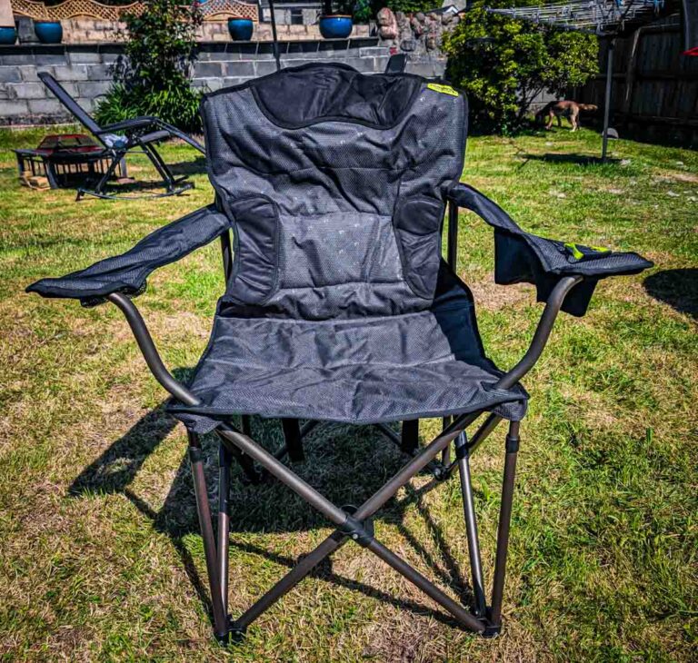 zempire shermanator camping chair from the front