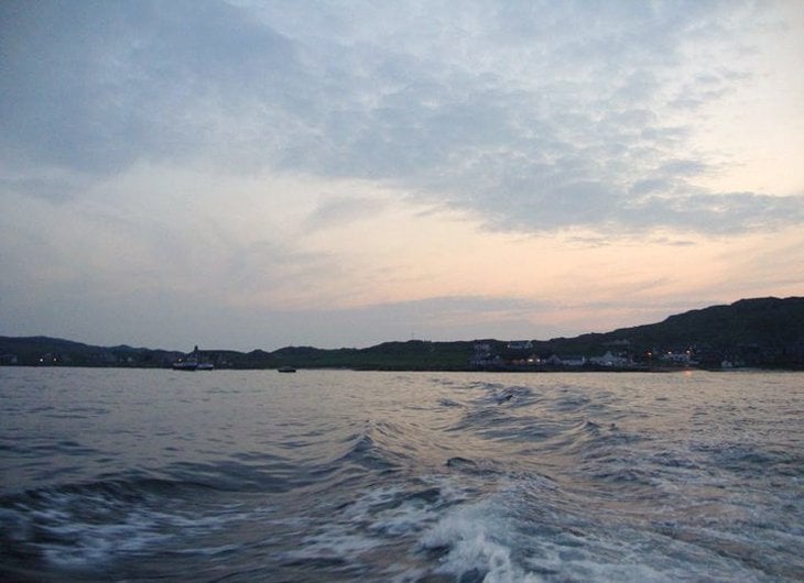 view from the boat on Mull