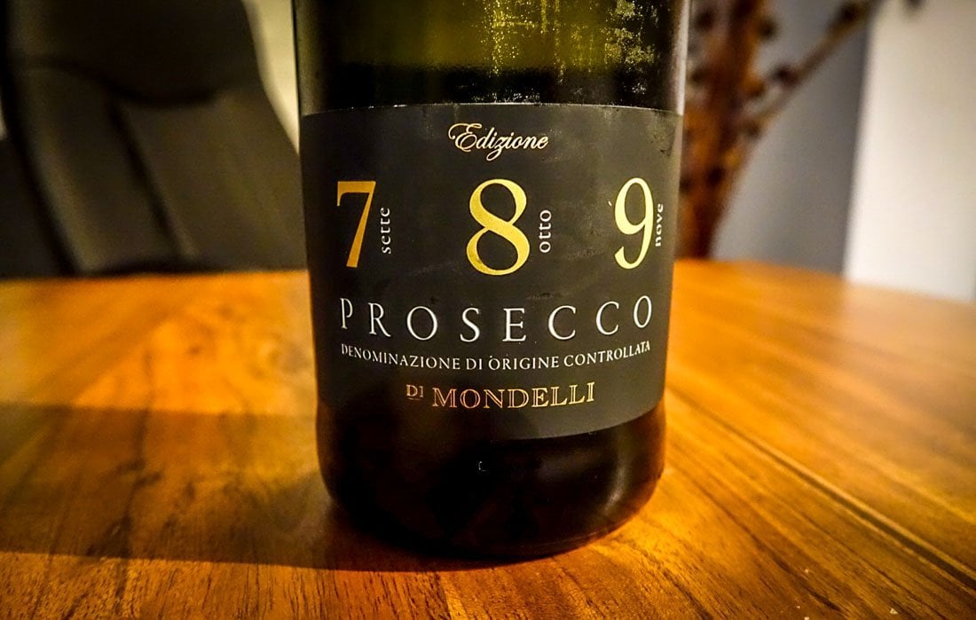 789 Prosecco bottle label