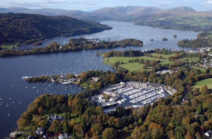 lake district view from Gyrocopter