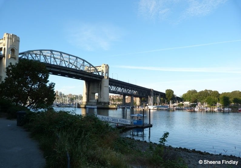 boats and bridge stanley park