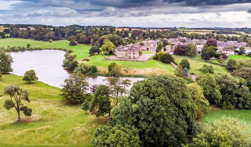 ripley castle from above