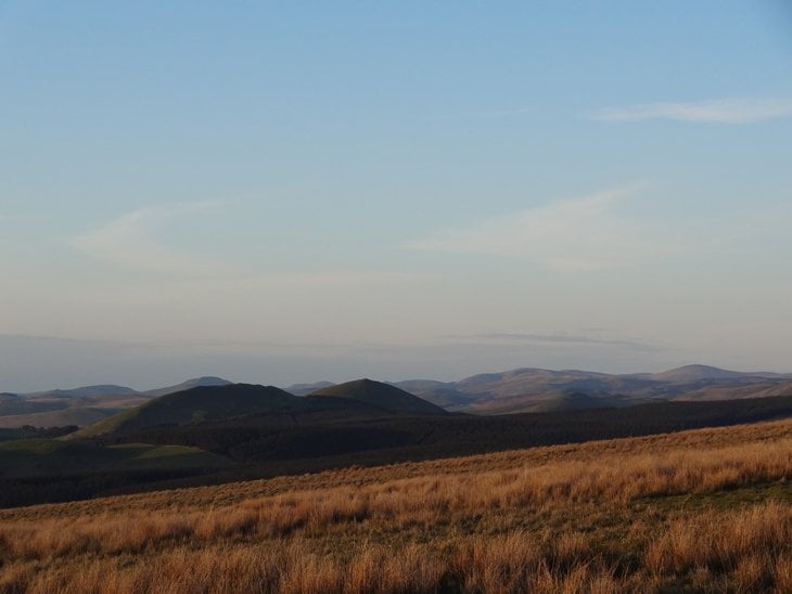 Looking Over The Scottish Borders From England