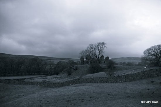 Pendragon Castle - Romantic ruin of Mallerstang Pendragon Castle location