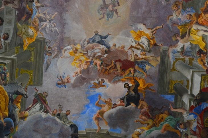 detailed ceiling painting