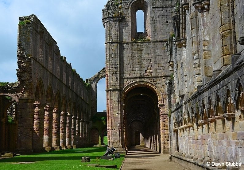 Fountains Abbey and Studley Royal Water Garden the ruins and archways