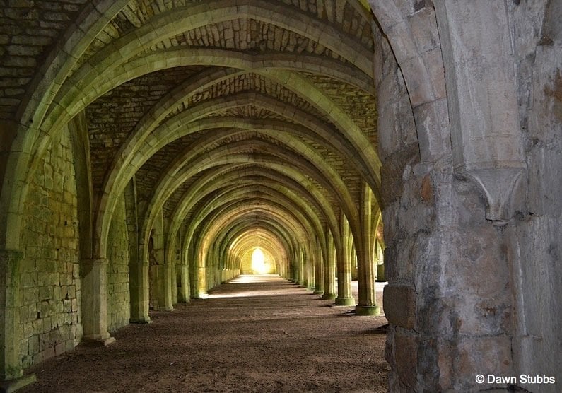 Fountains Abbey and Studley Royal Water Garden Fountains Abbey cloisters