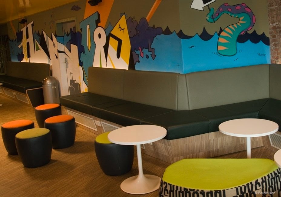 A base for a gem of a city - Generator Hostel Hamburg dining area