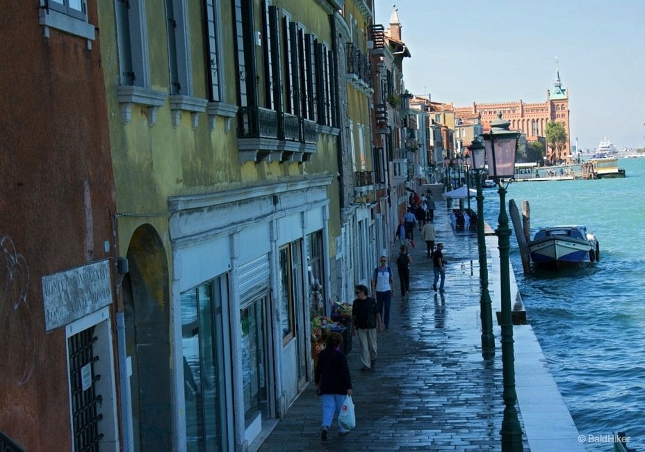 Street scene of Giudecca, Venice