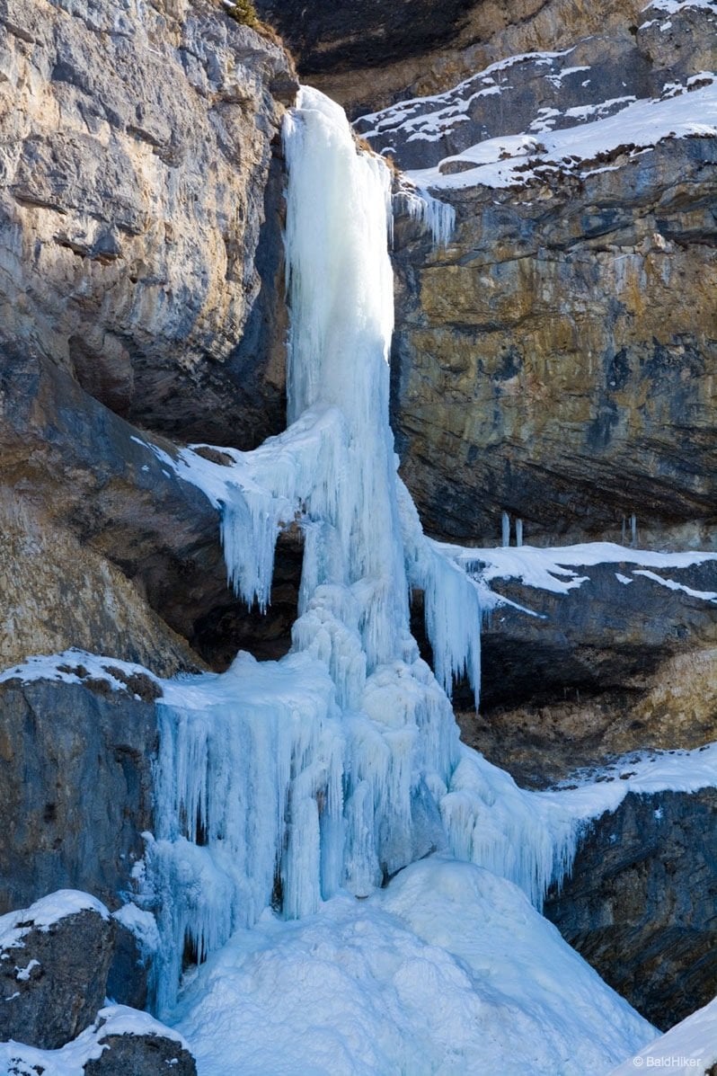 Azerbaijan frozen waterfall