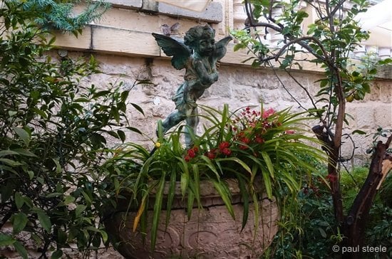 fontanella fountain statue in the garden
