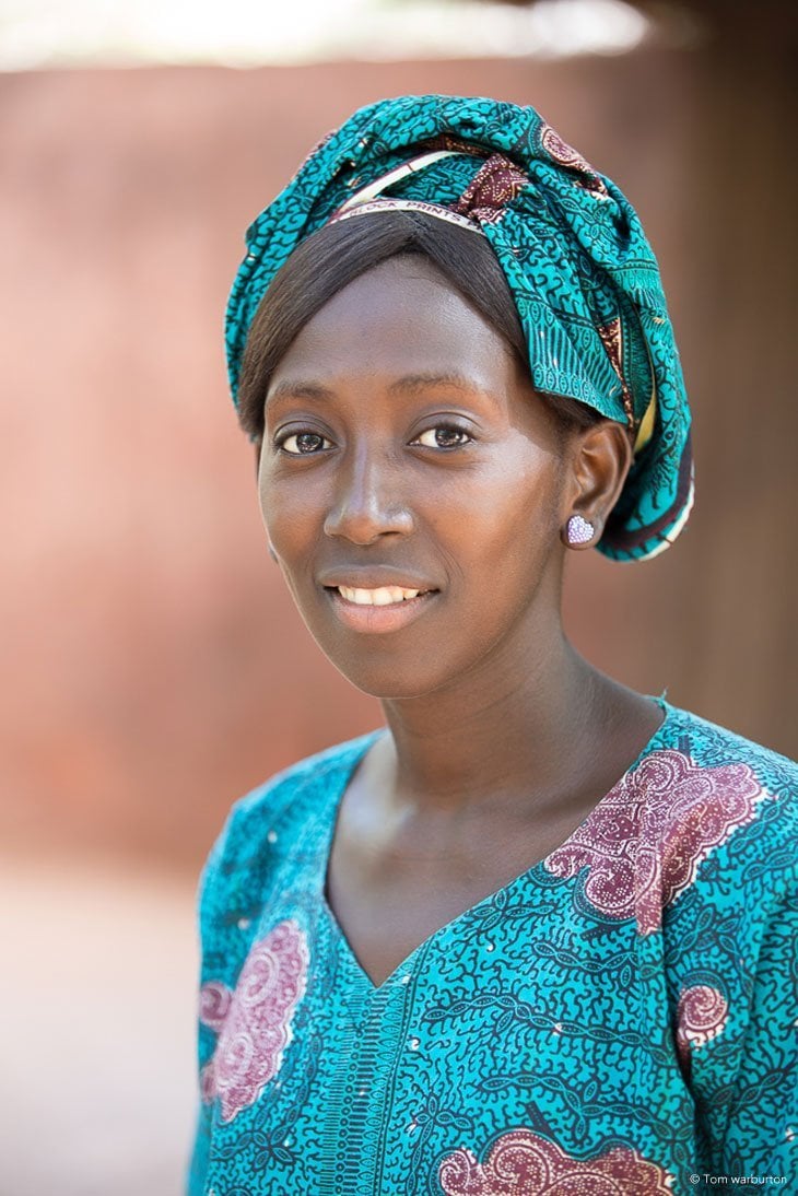 Gambia portrait of a lady