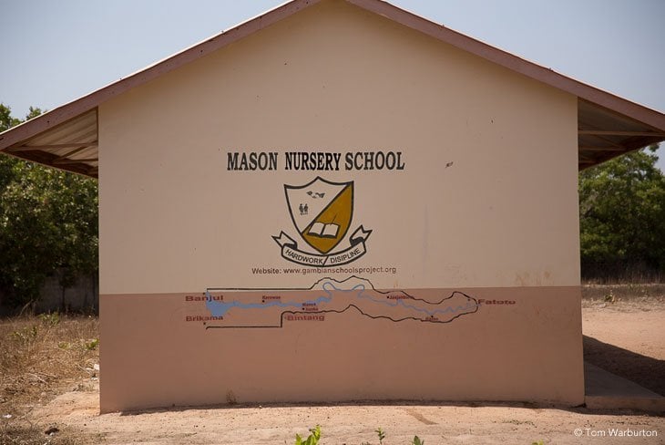 wall of Mason Nursery School