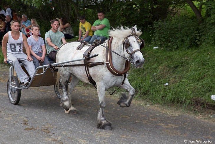 Appleby Horse Fair - Trotting and Racing The Flashing Lane