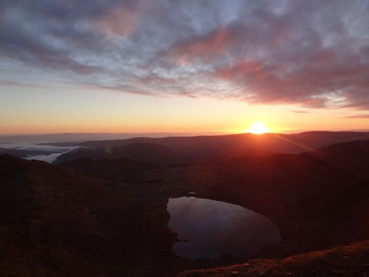Helvellyn_Cumbria_UK_439 sunrise from the mountain