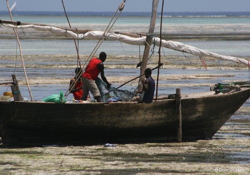 zanzibar fishermen in boat