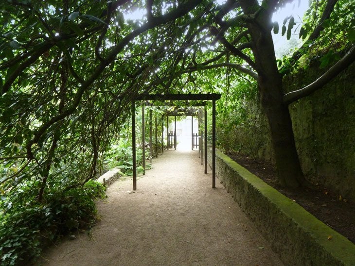 Jersey's Rozel Bay and Château La Chaire in the gardens