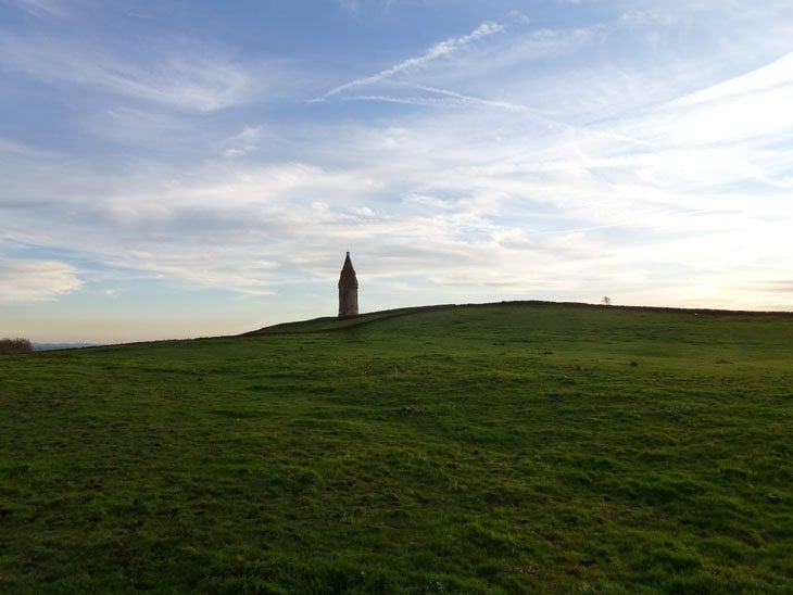 Hartshead Pike - The Edge of the Pennines at Dusk approaching Hartshead Pike