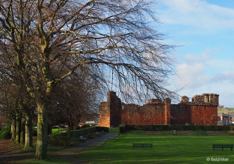 Penrith Castle from the park