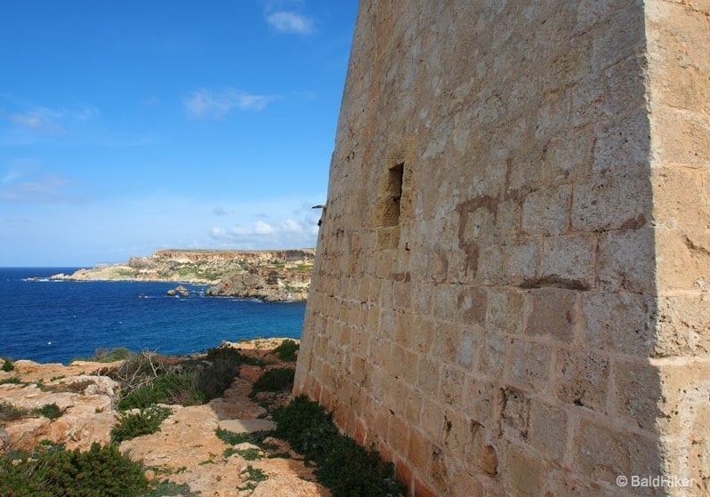 The coastal towers of Malta view from the tower