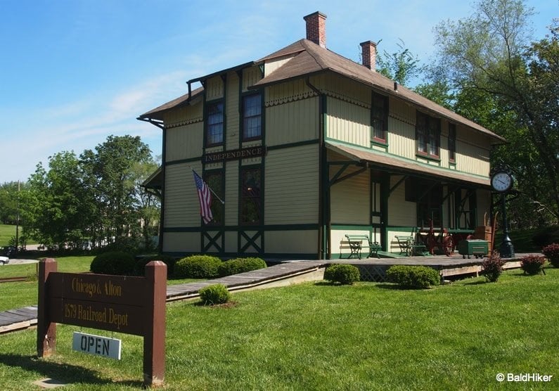 the building Chicago and Alton Railroad Depot