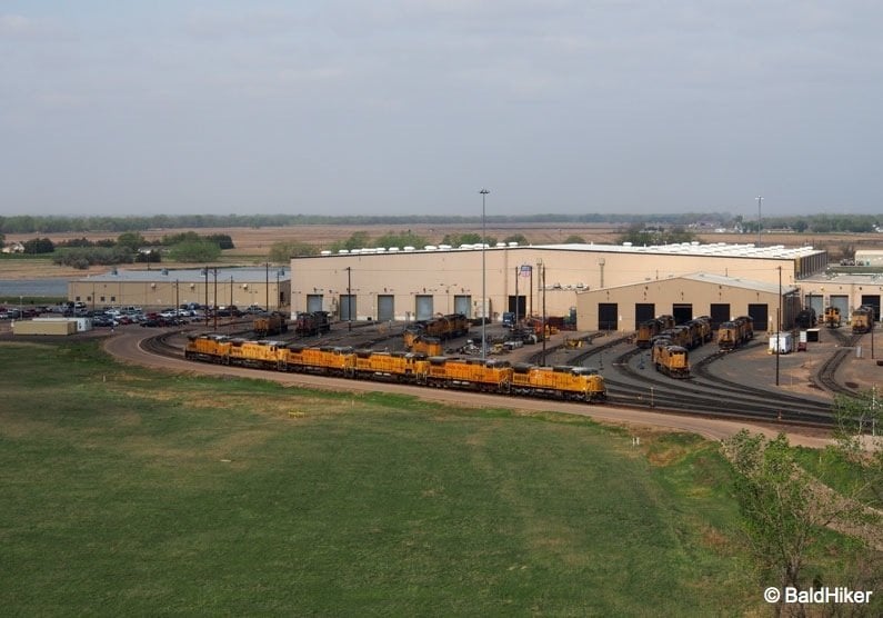 Nebraska: Bailey Yard, The world's largest rail yard rail yard shed