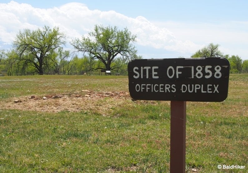 site of officers duplex Fort Laramie