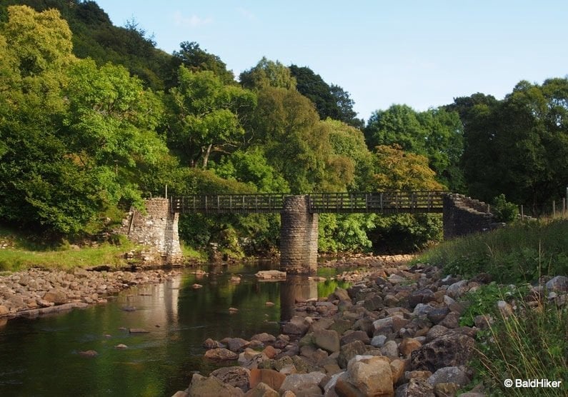 A Swaledale walk - Keld to Muker river circular bridge near muker