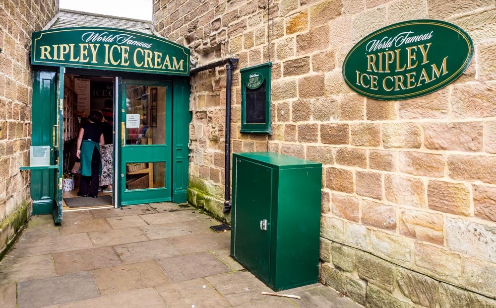 world famous Ripley Ice Cream parlour