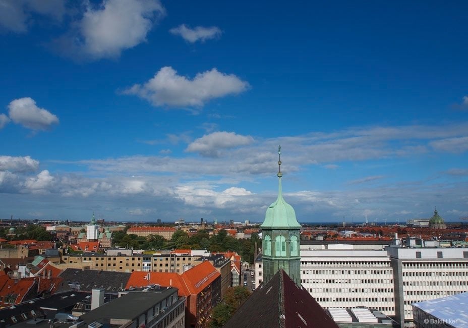 Round and round the Rundetårn for a view over Copenhagen copenhagen from the top