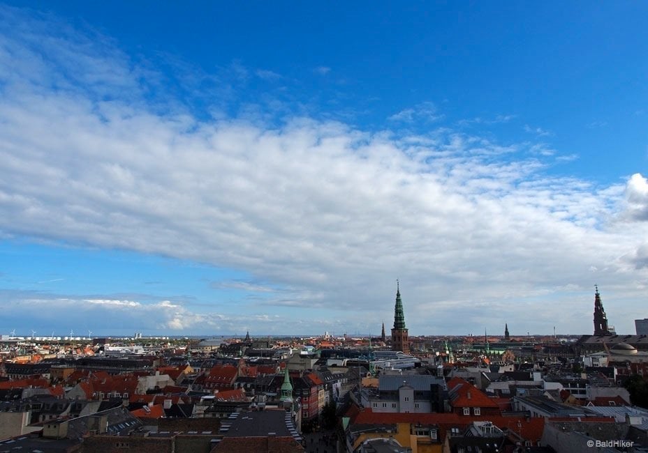 city view from the top of the Rundetaarn