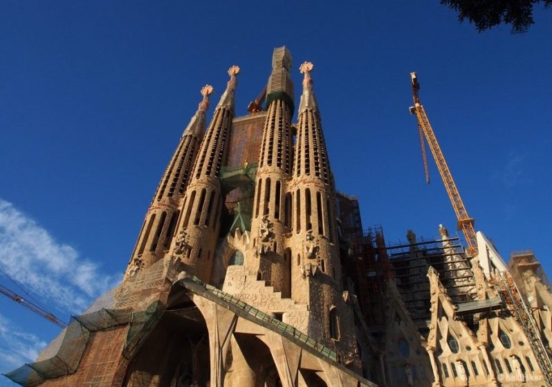the Sagrada Familia Towers