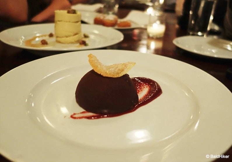 The Rieger Hotel Grill & Exchange of Kansas City: Delicious chocolate bombe