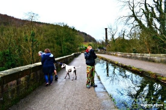 on the viaduct at High Peak