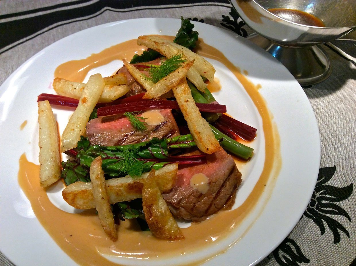 Plated Meal beef steak