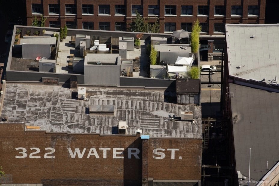 Vancouver from above: rooftops and cityscapes looking down on the roof