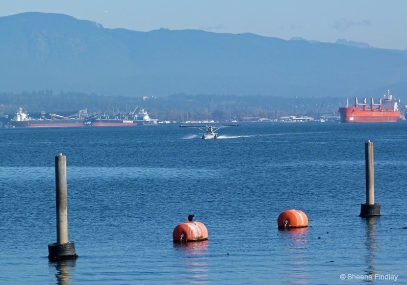 vancouver sea plane on the water