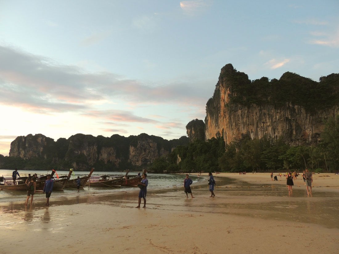 people on the beach