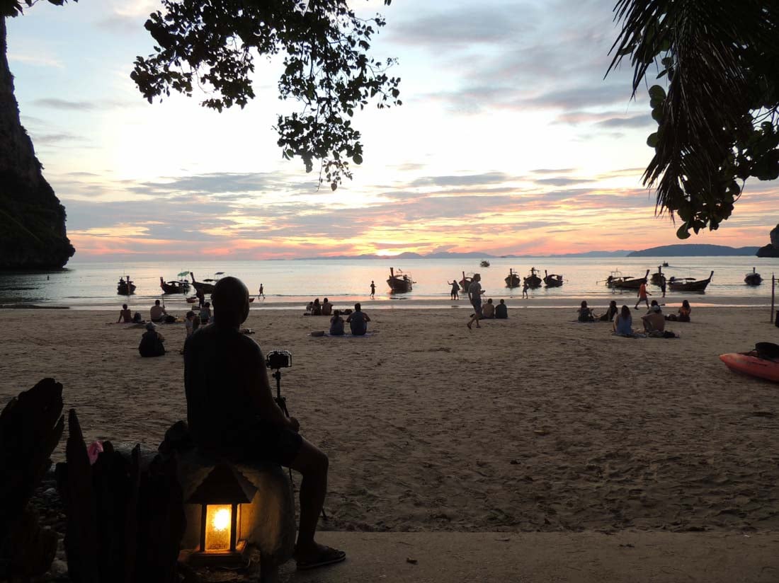 dusk on the beach