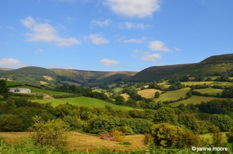 The curves of South Wales Countryside- wales