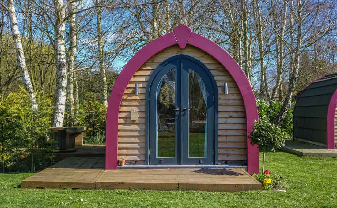 York Cycle Stop camping pods