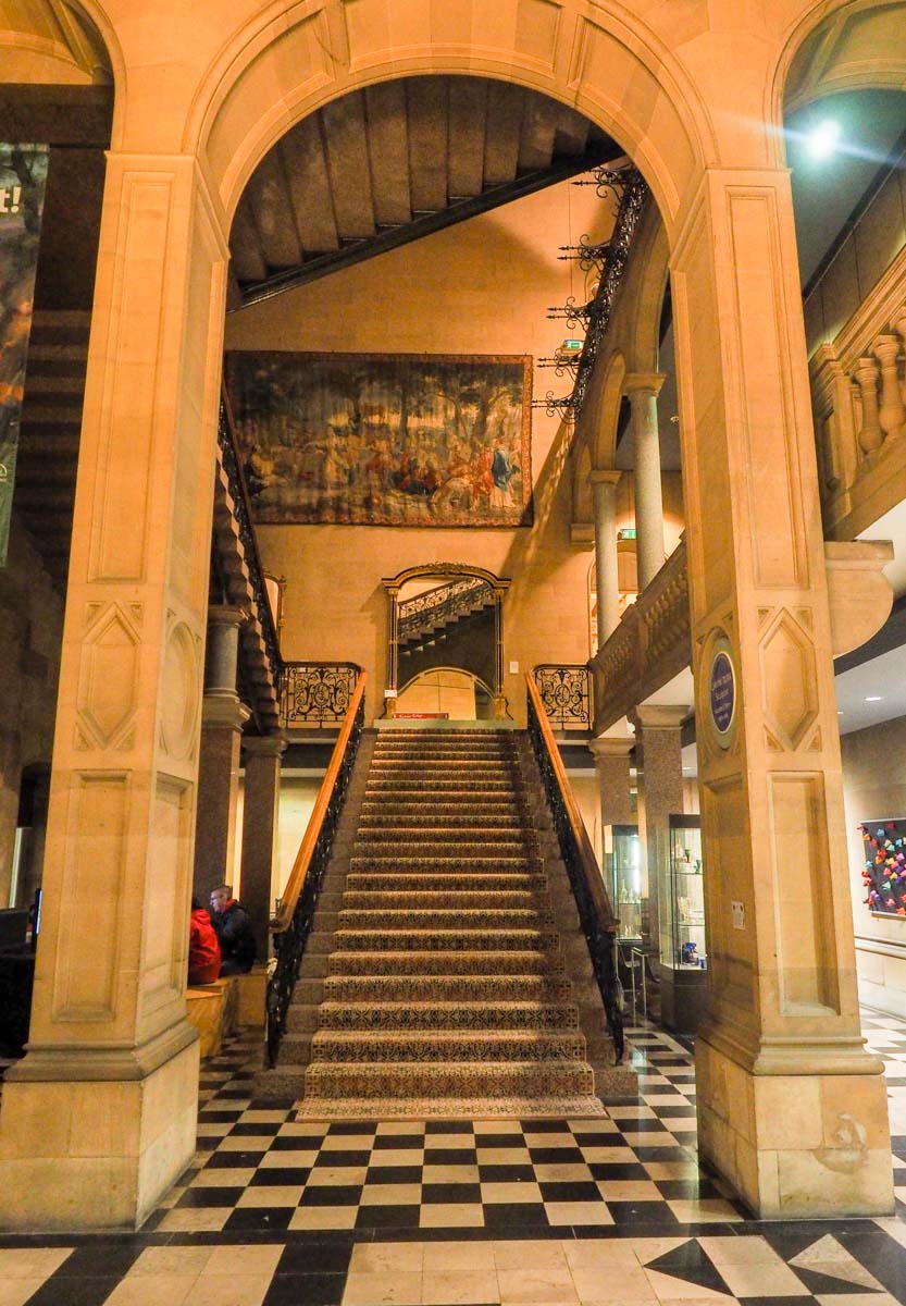 archway to the stairs